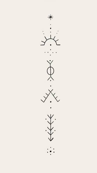 a drawn line of deq signs